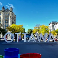 The OTTAWA letters sign in the ByWard Market