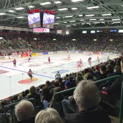 Inside the CN Centre arena in Prince George