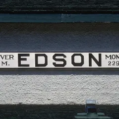 The Canadian National depot sign at Edson