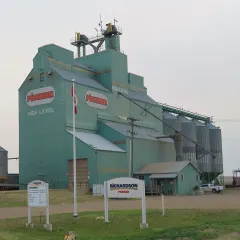 The grain elevator complex in High Level