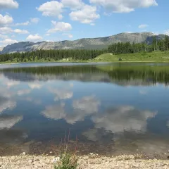 Klein Lake in the foothills west of Sundre