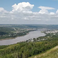 Peace River seen from the Sagitawa Lookout