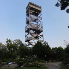 The scenic lookout tower in Parry Sound
