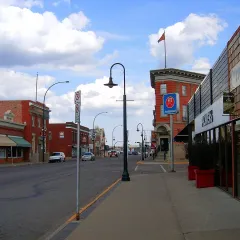 Main street in Lacombe