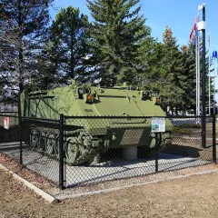 A military display in Drayton Valley