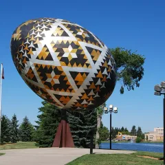 The giant pysanka in Vegreville
