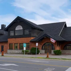 The former TH&B railway station in Brantford