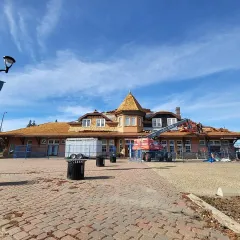 The former Canadian Pacific railway station in Red Deer, built in 1910
