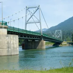 The Trans-Canada Highway bridge over the Columbia River at Revelstoke
