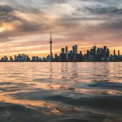 The Toronto skyline with the CN Tower